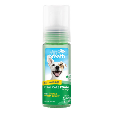 FBMNFM4.5Z TropiClean Fresh Breath Mint Foam for Pets, 4.5oz 1
